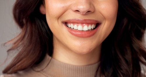 Mouth,,Closeup,And,Woman,In,Studio.,Smile,And,Beauty,With